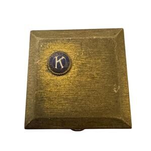Vintage Kiwanis international stash pill box
